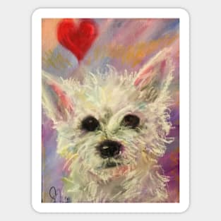 Scruffy Little Dog Sticker